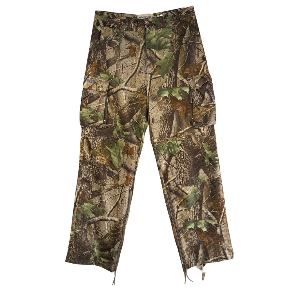 Whitewater Cargo Hunting Pants Mens RealTree Camo Large Brown Green